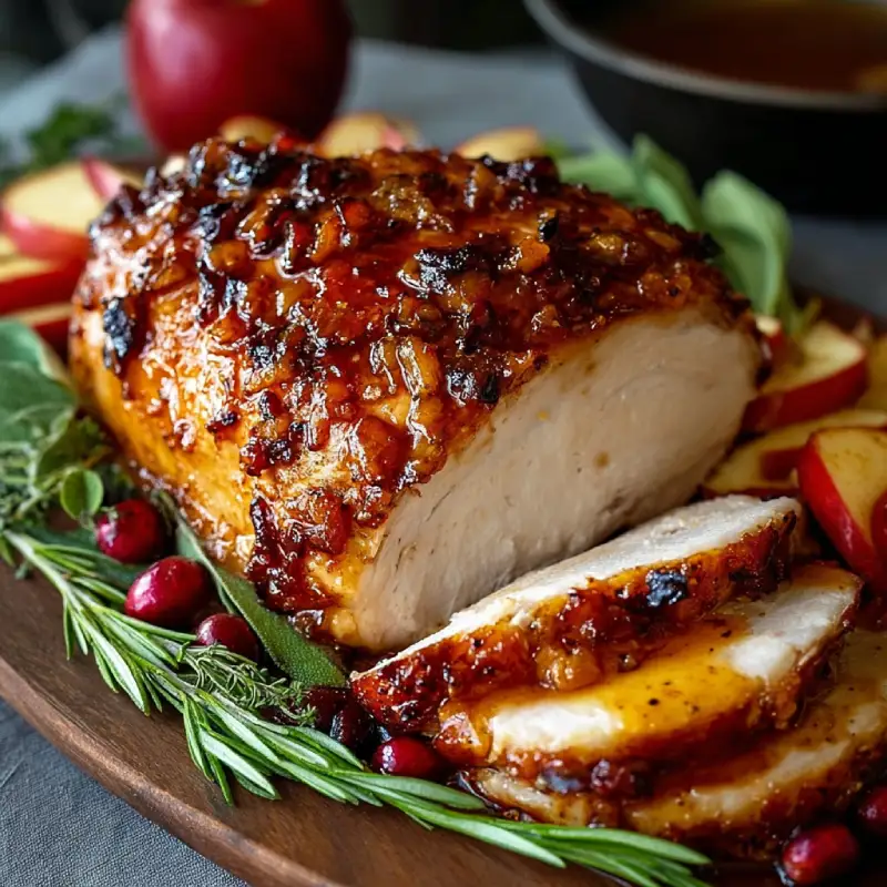 Apple Cider Glazed Turkey Breast