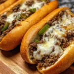 Ground Beef Philly Cheesesteaks recipe