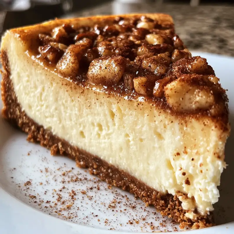 Cozy Autumn Cheesecake blends cinnamon
