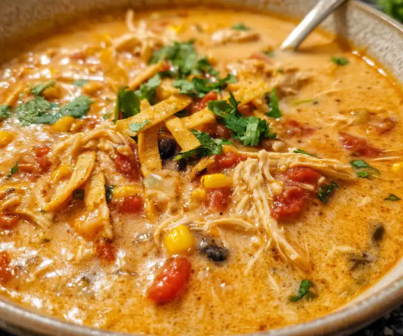 Creamy Chicken Tortilla Soup