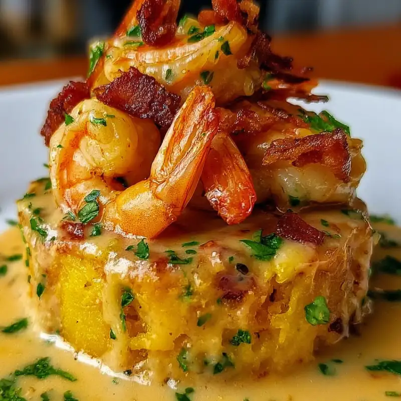 Garlic Shrimp Mofongo
