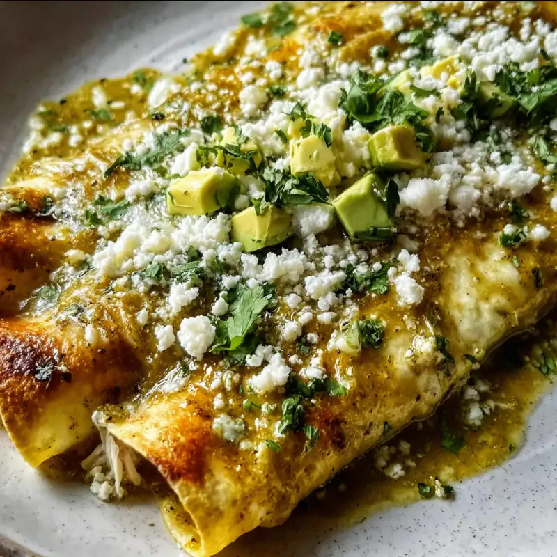 Authentic Mexican Enchiladas Verdes
