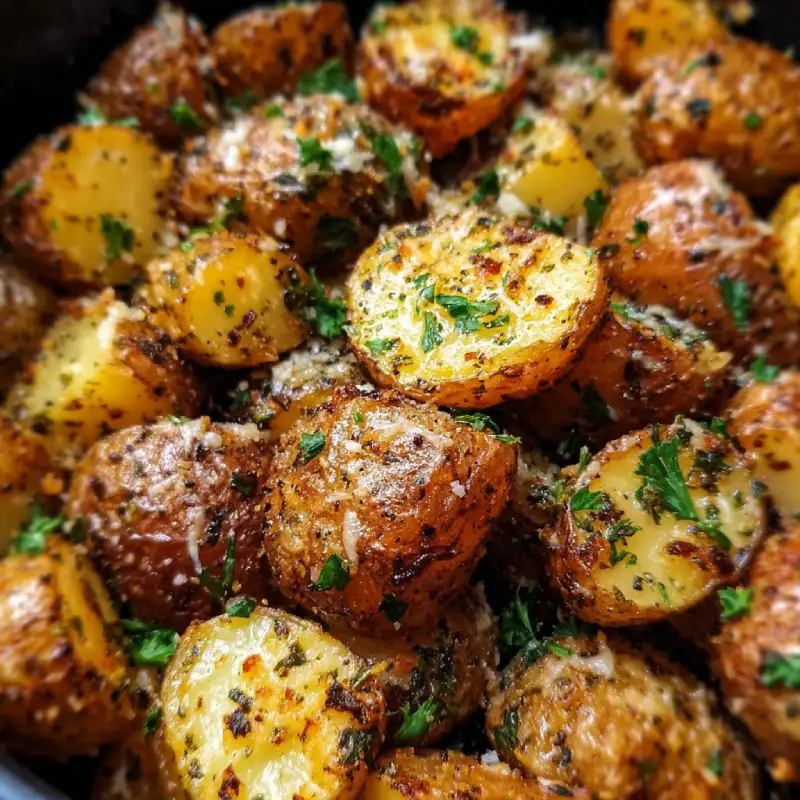 Crockpot Parmesan Roasted Potatoes