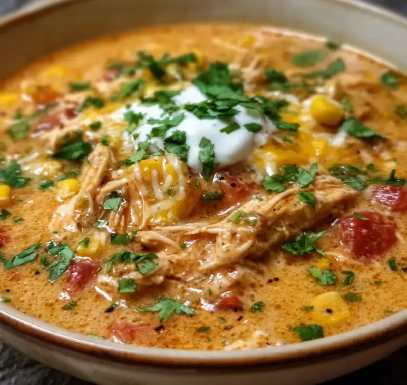 Creamy Chicken Enchilada Soup
