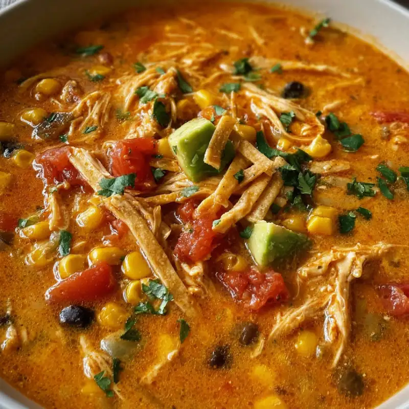 Creamy Chicken Tortilla Soup
