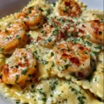 Creamy Shrimp & Parmesan Ravioli