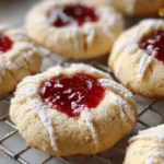 Soft Christmas Thumbprint Cookies