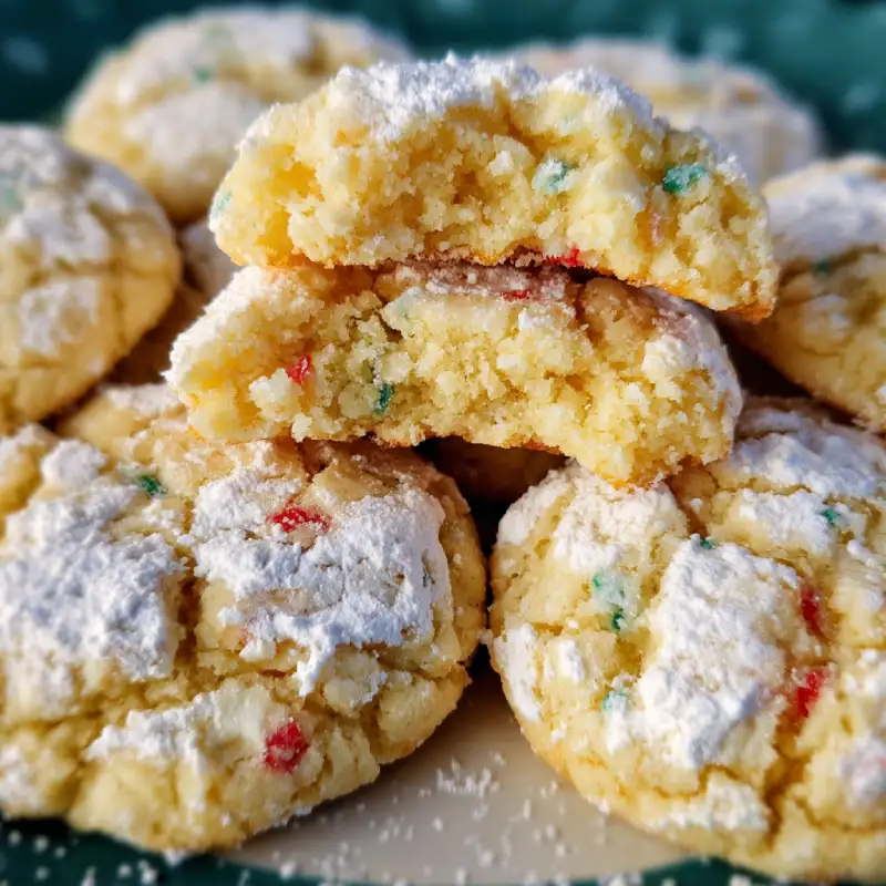 Christmas Gooey Butter Cookies