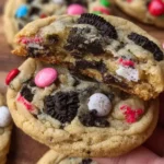 Chewy Valentine's Oreo M&M's Cookies