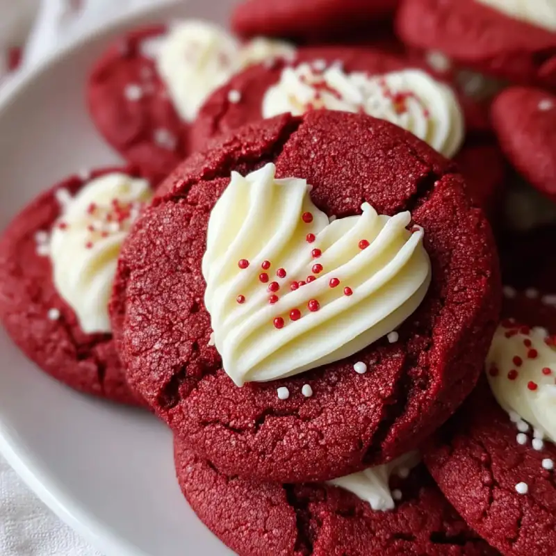 Red Velvet Sugar Cookies