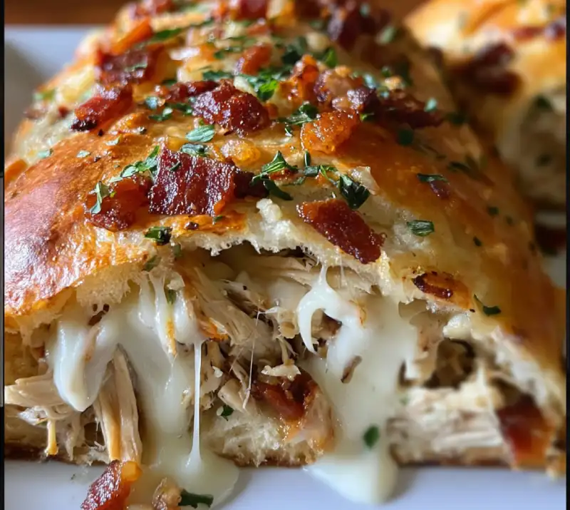 Chicken Bacon Ranch Stromboli: A Delicious Twist Await!
