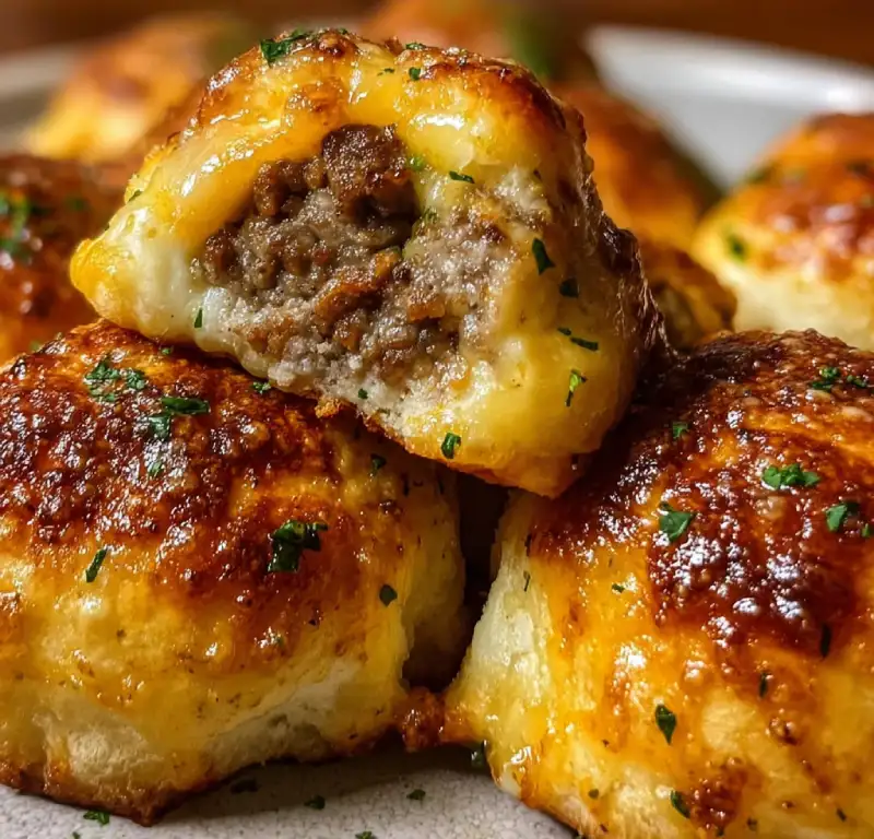 Garlic Parmesan Cheeseburger Bombs You Can’t Resist!