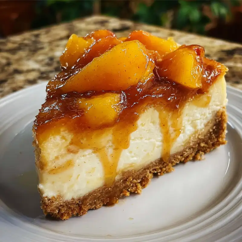 New York Style Peach Cobbler Cheesecake You’ll Love!