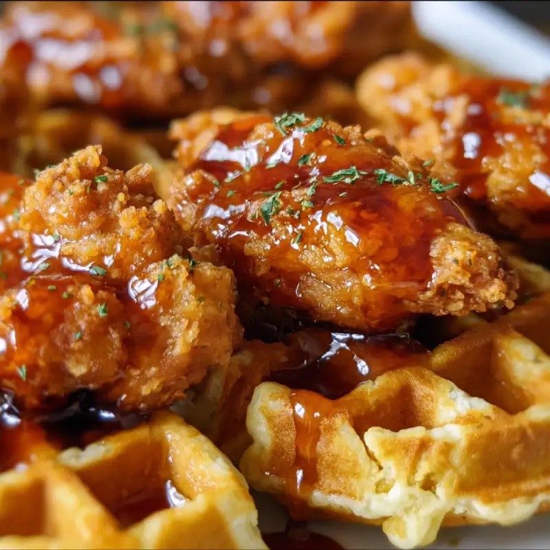 Chicken & Waffles Bites