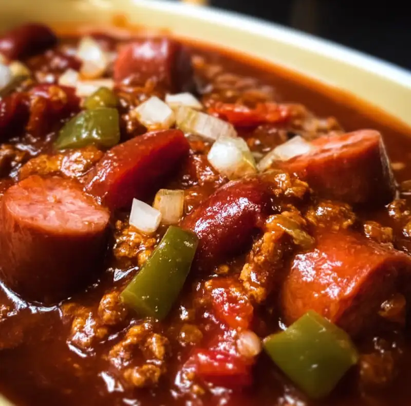 Crockpot Hot Dog Chili Recipe