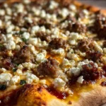 Hot Sausage Feta Honey Pizza