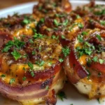 Garlic Butter Bacon Roll-Ups