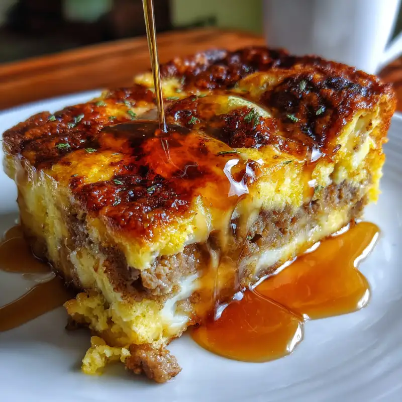 Delicious Pancake Sausage Casserole Recipe