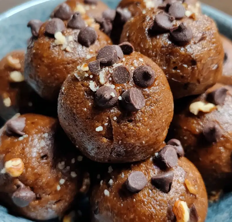 No-Bake Cottage Cheese Brownie Batter Protein Bites