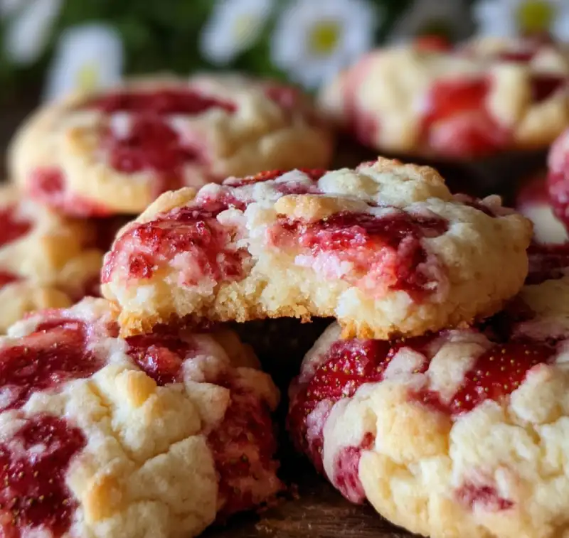 Strawberry Cheesecake Cookies