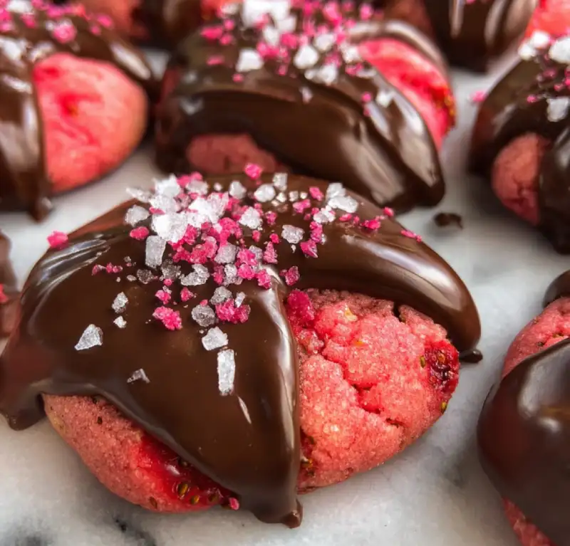 Chocolate Covered Strawberry Cookies