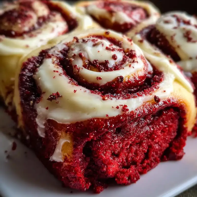 Red Velvet Cinnamon Rolls