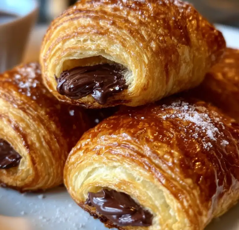 Homemade Chocolate Croissants