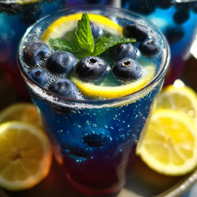 Blueberry Lemonade Fizz