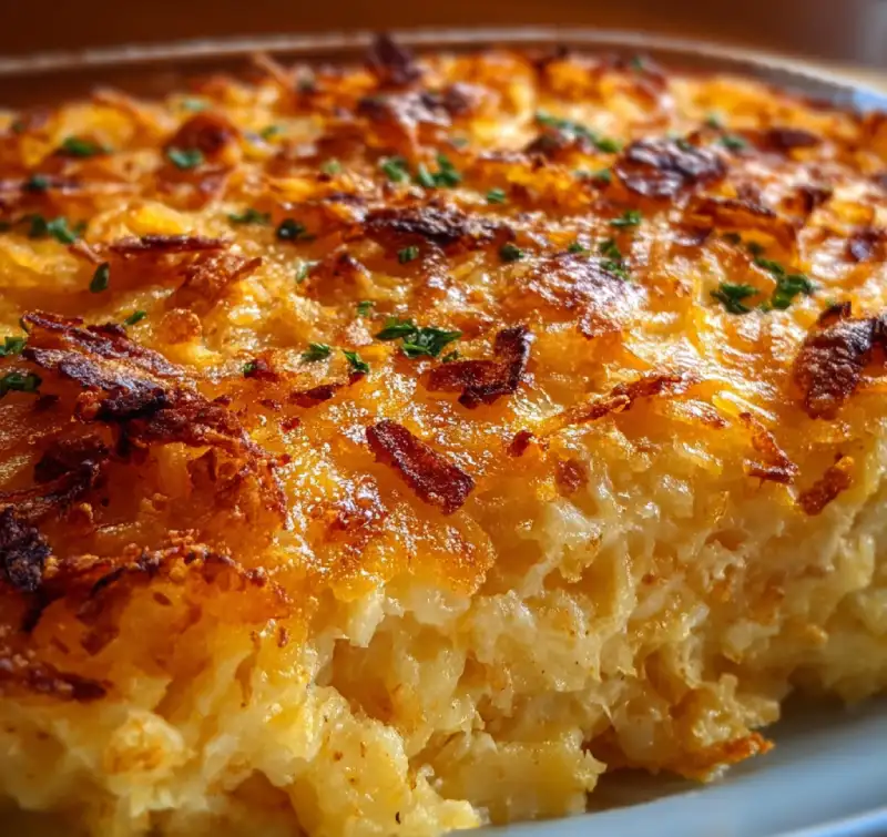 Delicious Funeral Potatoes with Hashbrowns Recipe