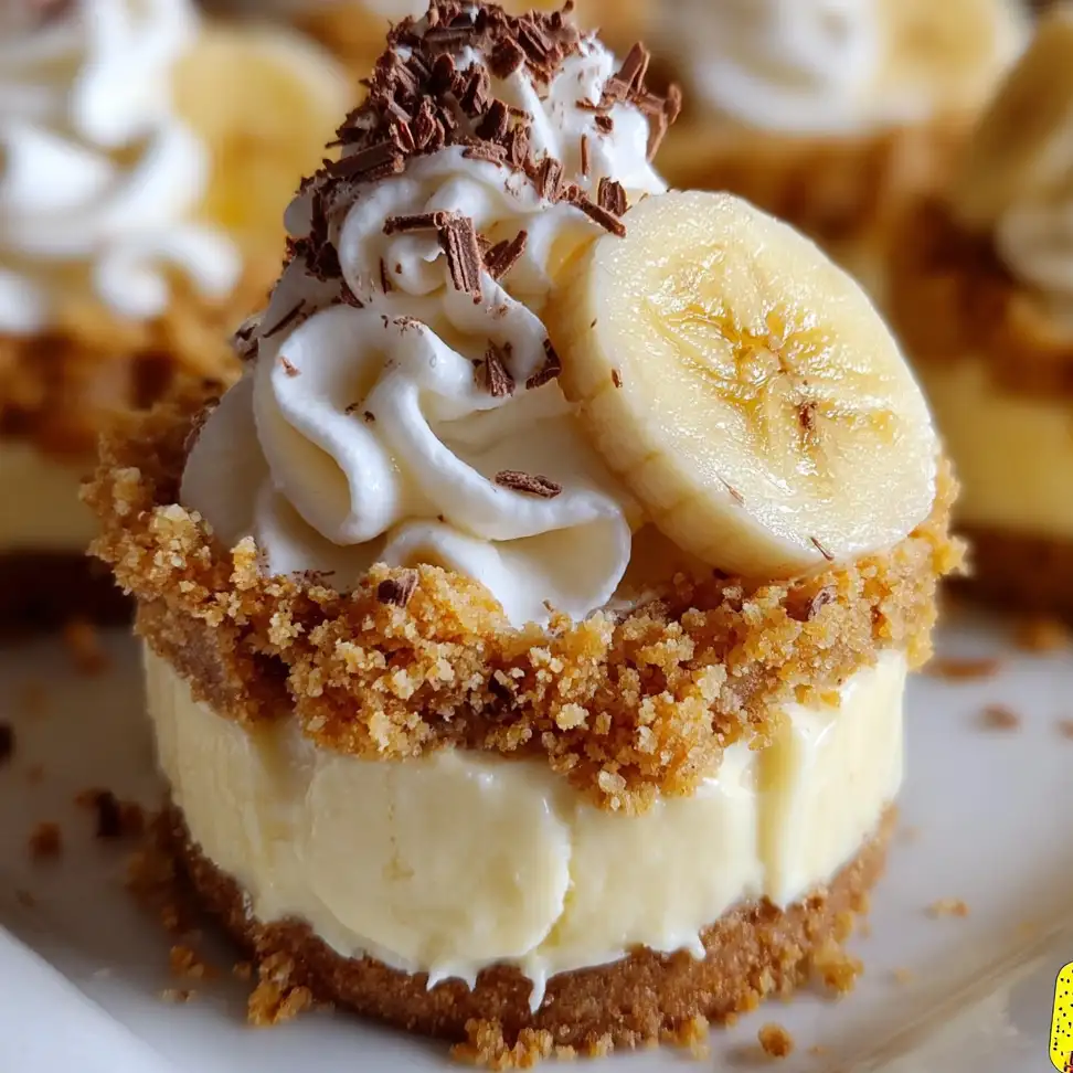 No-Bake Mini Banana Cream Pies