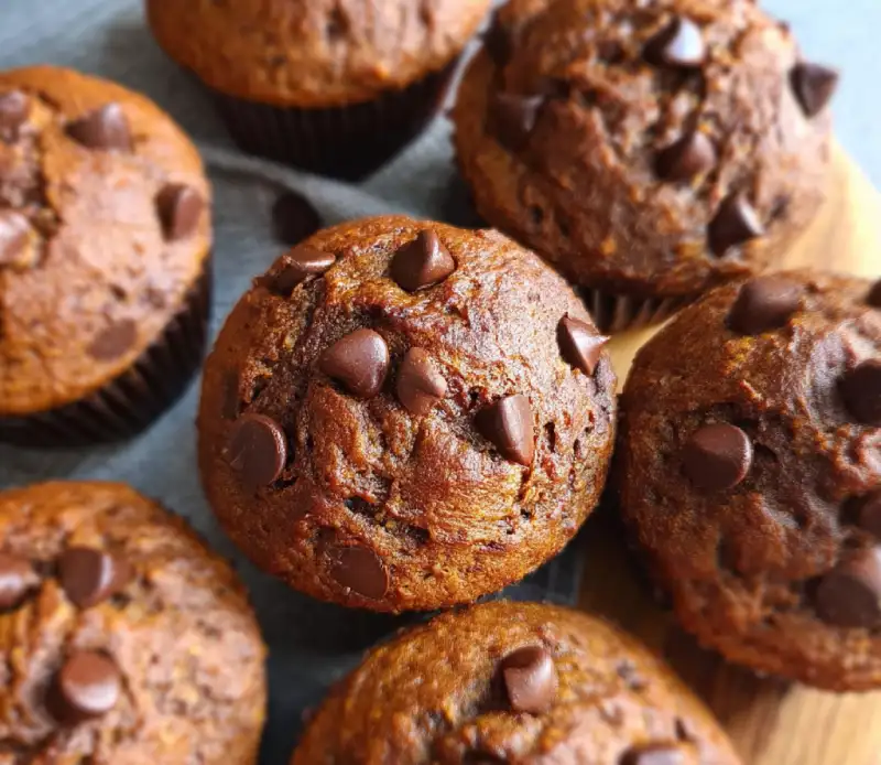 Chocolate Greek Yogurt Muffins