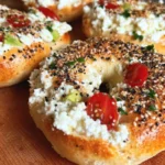 Protein Bagels with Cottage Cheese