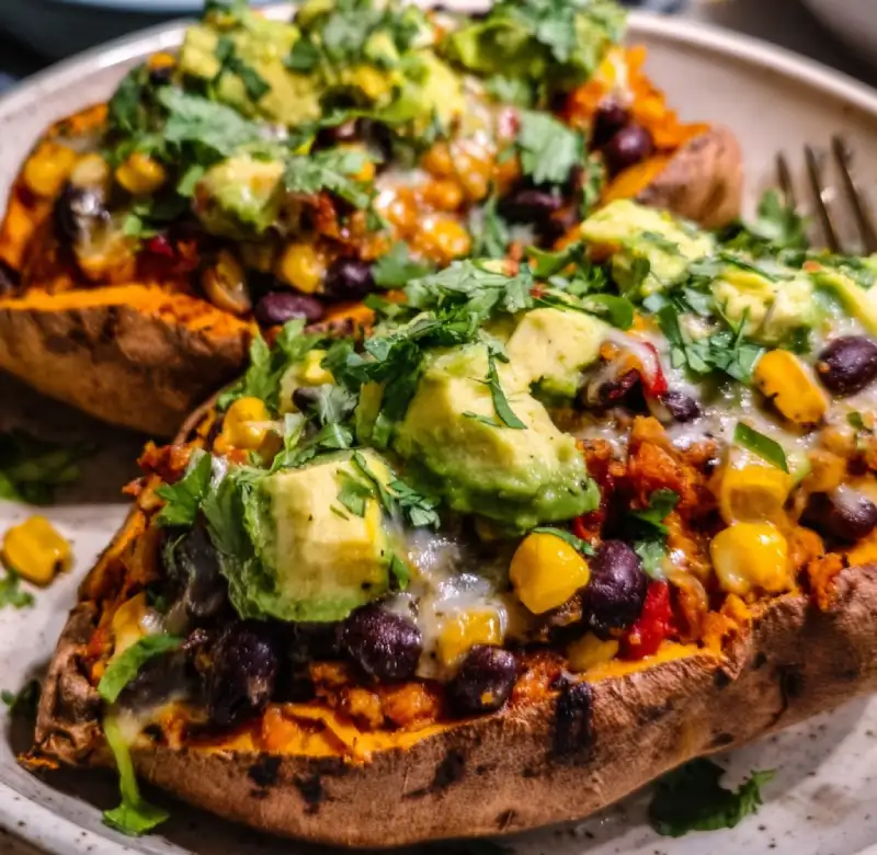 Black Bean Stuffed Sweet Potatoes