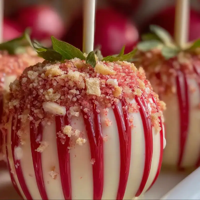 Strawberry Shortcake Candy Apples