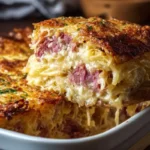 Corned Beef and Cabbage Parmesan Bake