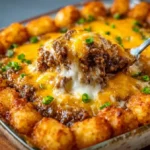 Cheesy Ground Beef Tater Tot Casserole