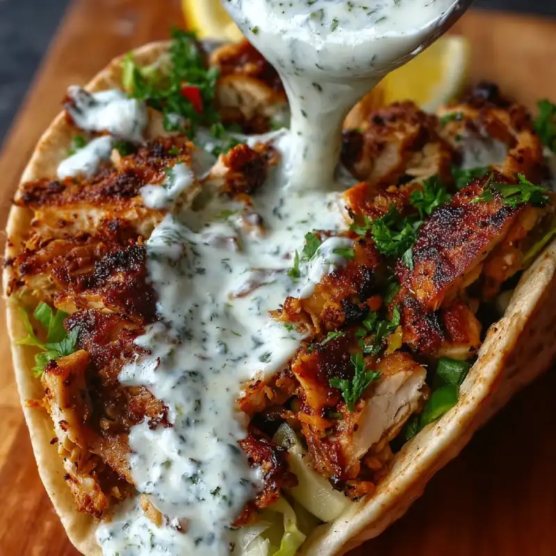 Chicken Shawarma with Garlic Sauce