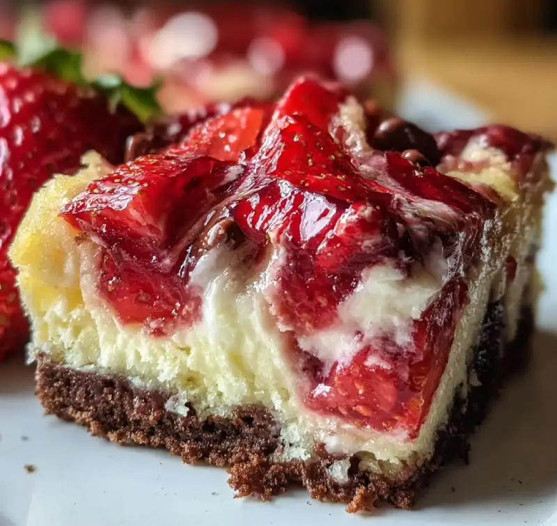 Gooey Strawberry Earthquake Cake