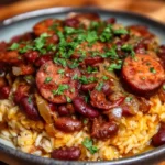 Cozy Red Beans and Rice with Smoked Sausage