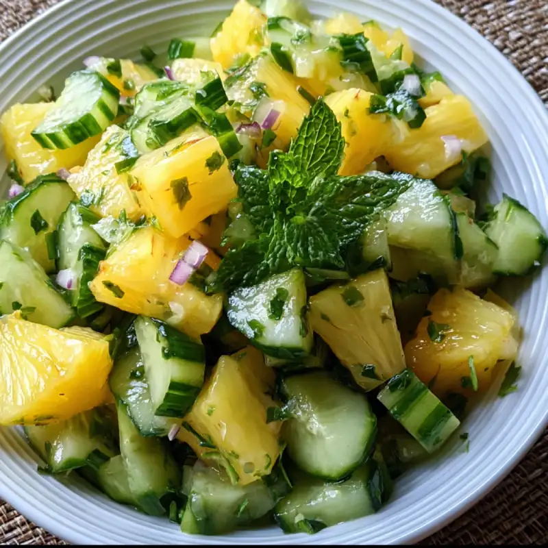 Pineapple Cucumber Salad