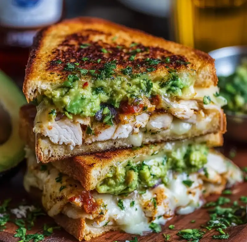 Delicious Chicken Avocado Melt Sandwich Recipe