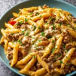 Creamy High Protein Beef Pasta