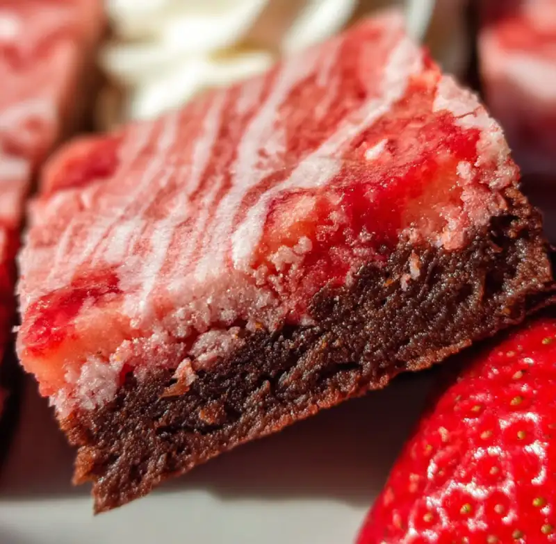 Delicious Strawberry Brownies Recipe