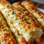 Keto Garlic Butter Breadsticks