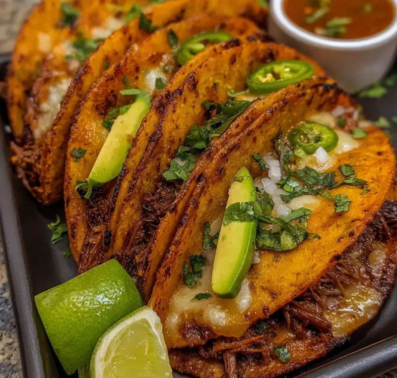 Crispy Birria Tacos