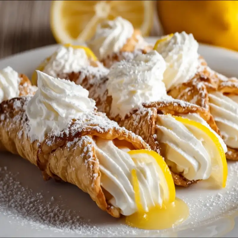 Lemon Meringue Cannoli