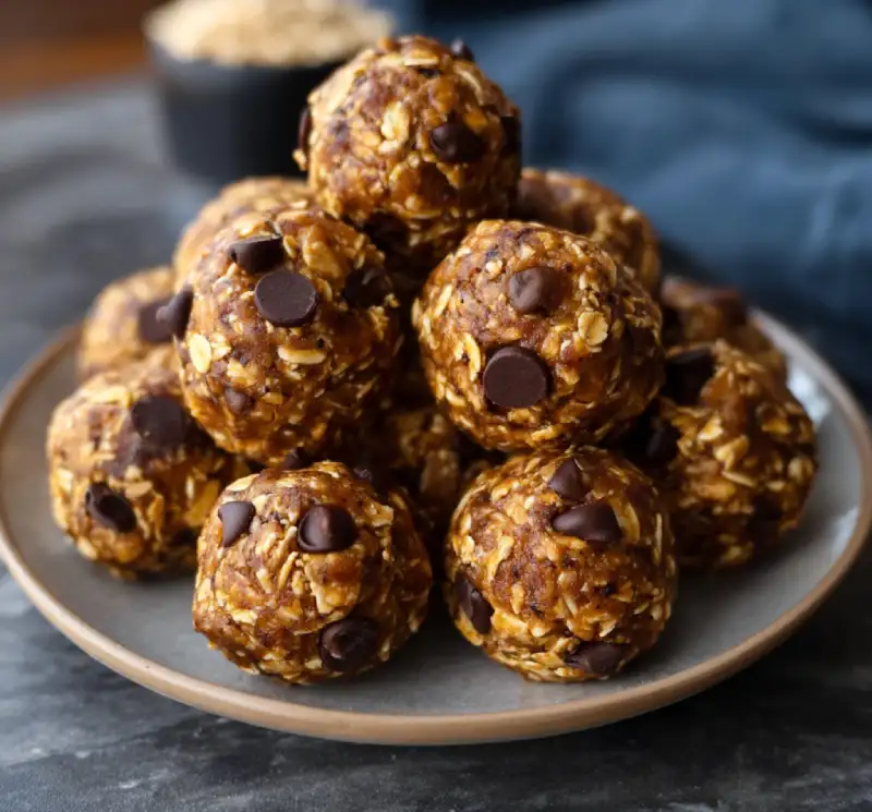 No-Bake Chocolate Peanut Butter Protein Balls