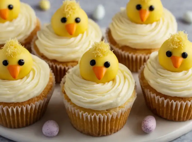 Easter Chick Cupcakes