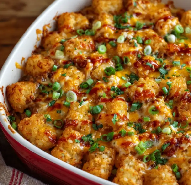 Midwest Casserole with Tater Tots