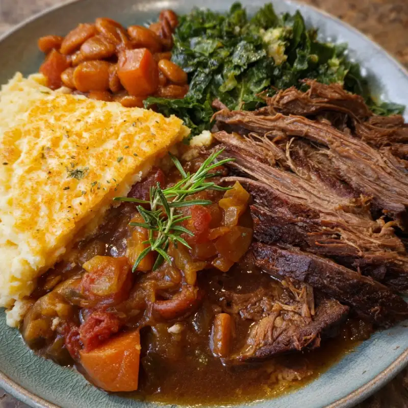 Southern-style Pot Roast Plate